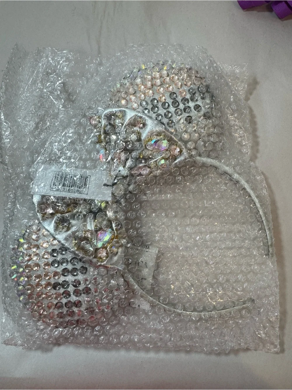 Minnie Mouse Silver Crystal Ear Headband for Adults by BaubleBar